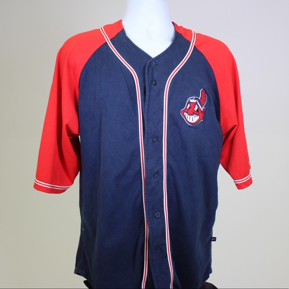 Vintage Cleveland Indians Button up - Picture 2 of 4